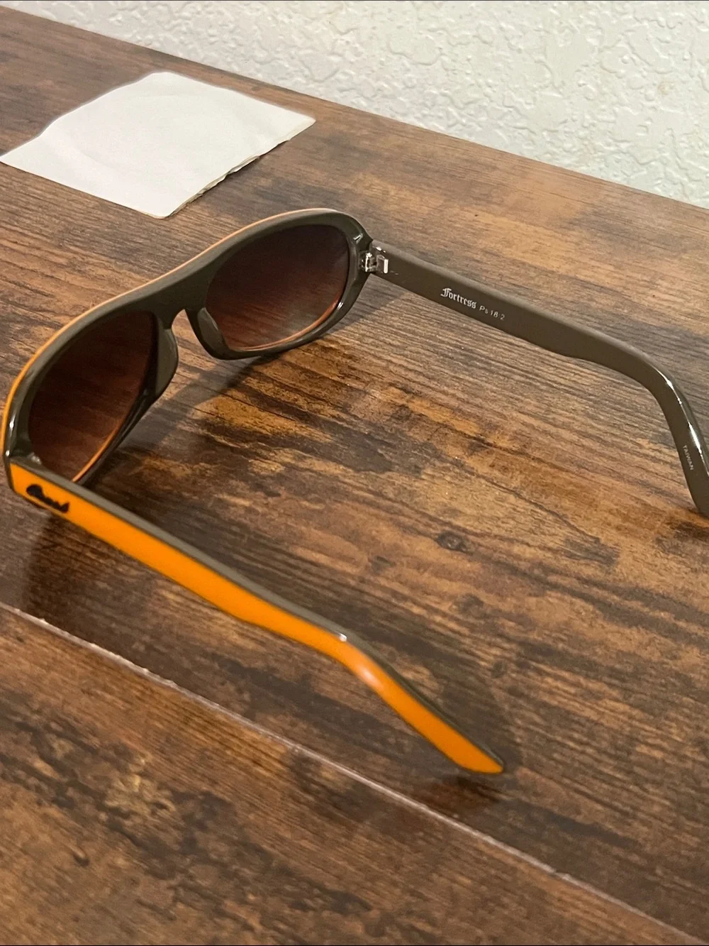 Orange Frame Sunglasses with Brown Lenses by Coach